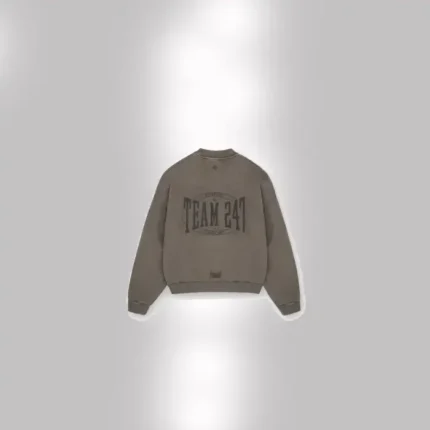 247 X EVERLAST TRAINING CAMP BOXY SWEATER WASHED BROWN