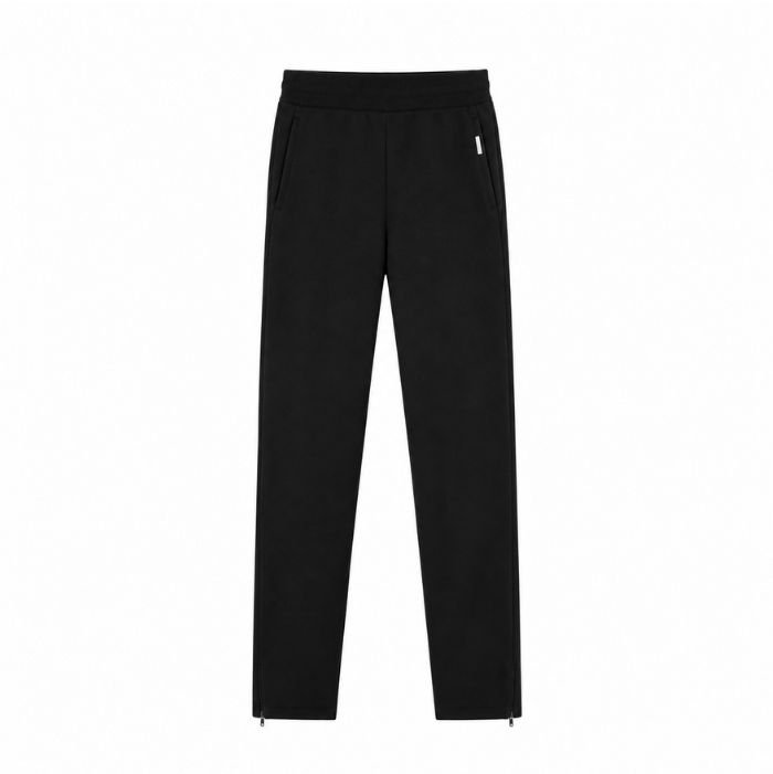 INTARSIA INITIAL SWEATPANT OFF BLACK Front View INTARSIA INITIAL SWEATPANT OFF BLACK front view