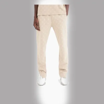 INTARSIA INITIAL SWEATPANT WHEAT (1)