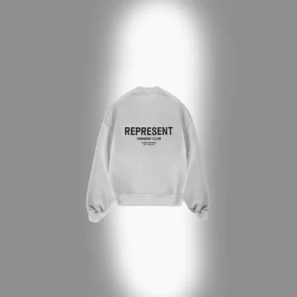 REPRESENT OWNERS CLUB SWEATER ASH GREY (1)
