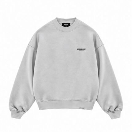 REPRESENT OWNERS CLUB SWEATER ASH GREY front view