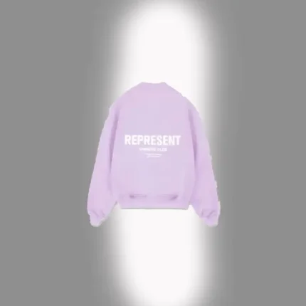 REPRESENT OWNERS CLUB SWEATER LILAC (1)