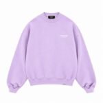 REPRESENT OWNERS CLUB SWEATER LILAC front view in heavyweight cotton