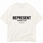 Represent White T Shirt front view in white