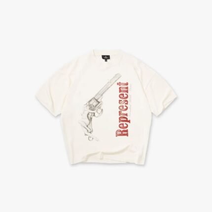 Represent Loaded With Love T-Shirt front view with premium streetwear graphic design