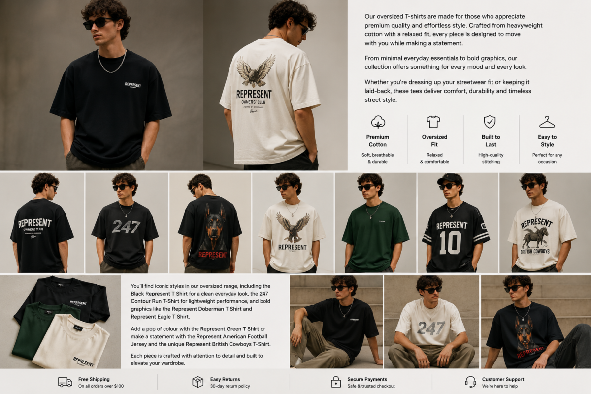 Oversized T-Shirts for Men