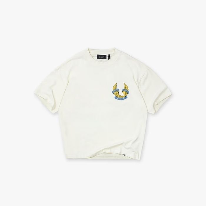 Represent X Belstaff Born To Bike T-Shirt Front View Represent X Belstaff Born To Bike T-Shirt front design with premium streetwear graphic