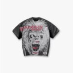Represent X Iron Maiden British Metal T-Shirt featuring a bold British Metal graphic design on the front