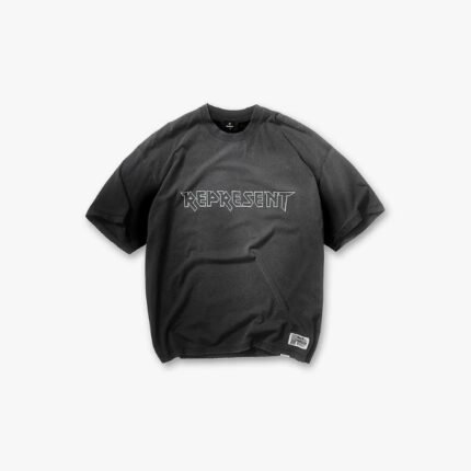 Front view of Represent X Iron Maiden Infinite Dreams T-Shirt featuring iconic heavy metal inspired graphic design