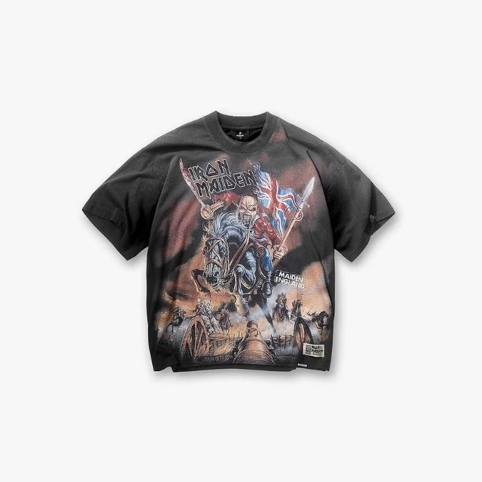 Represent X Iron Maiden Steed T-Shirt Front View Represent X Iron Maiden Steed T-Shirt front view with graphic design