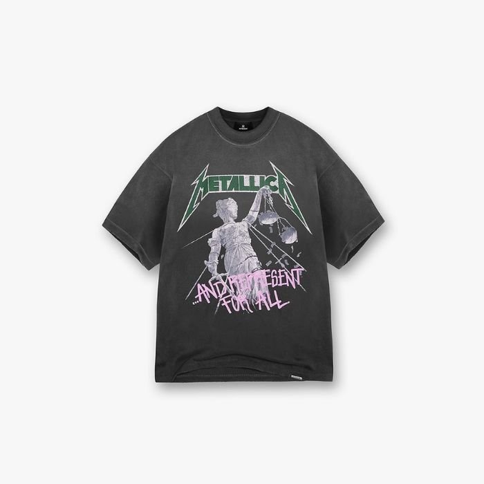 Represent X Metallica Justice T-Shirt Front Represent X Metallica Justice T-Shirt front view