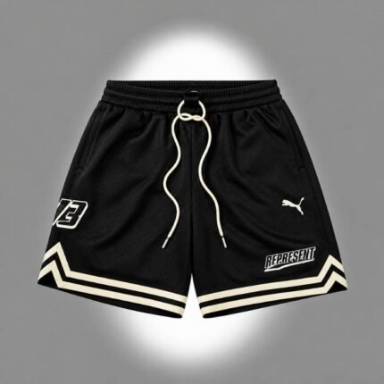 Represent X Puma Shorts front view