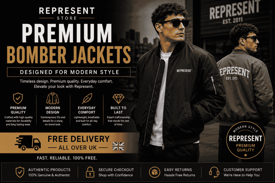 Premium Bomber Jackets Designed for Modern Style | Free UK Delivery