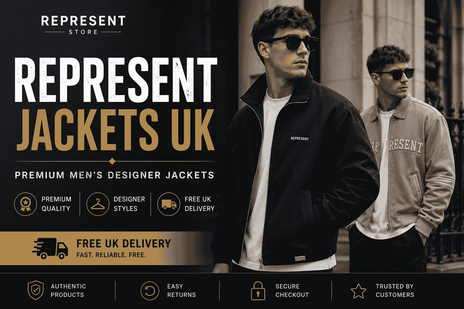 Represent Jackets UK – Premium Men's Designer Jackets with Free UK Delivery