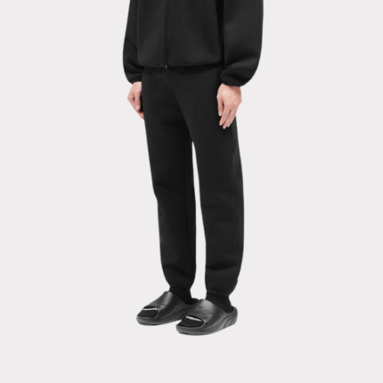 Black cargo pants back view