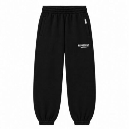 Black Parachute Pants front view