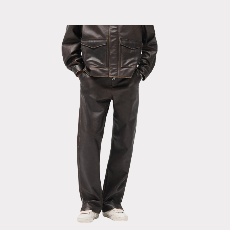 Faux Leather Pants – Front View Faux Leather Pants – Front View