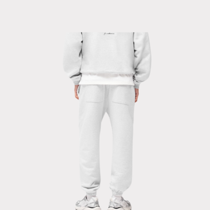 Grey Sweatpants back view showing the rear fit, waistband and pocket details.