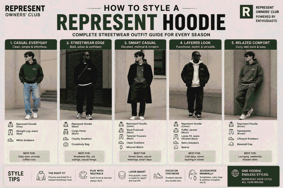 How to Style a Represent Hoodie