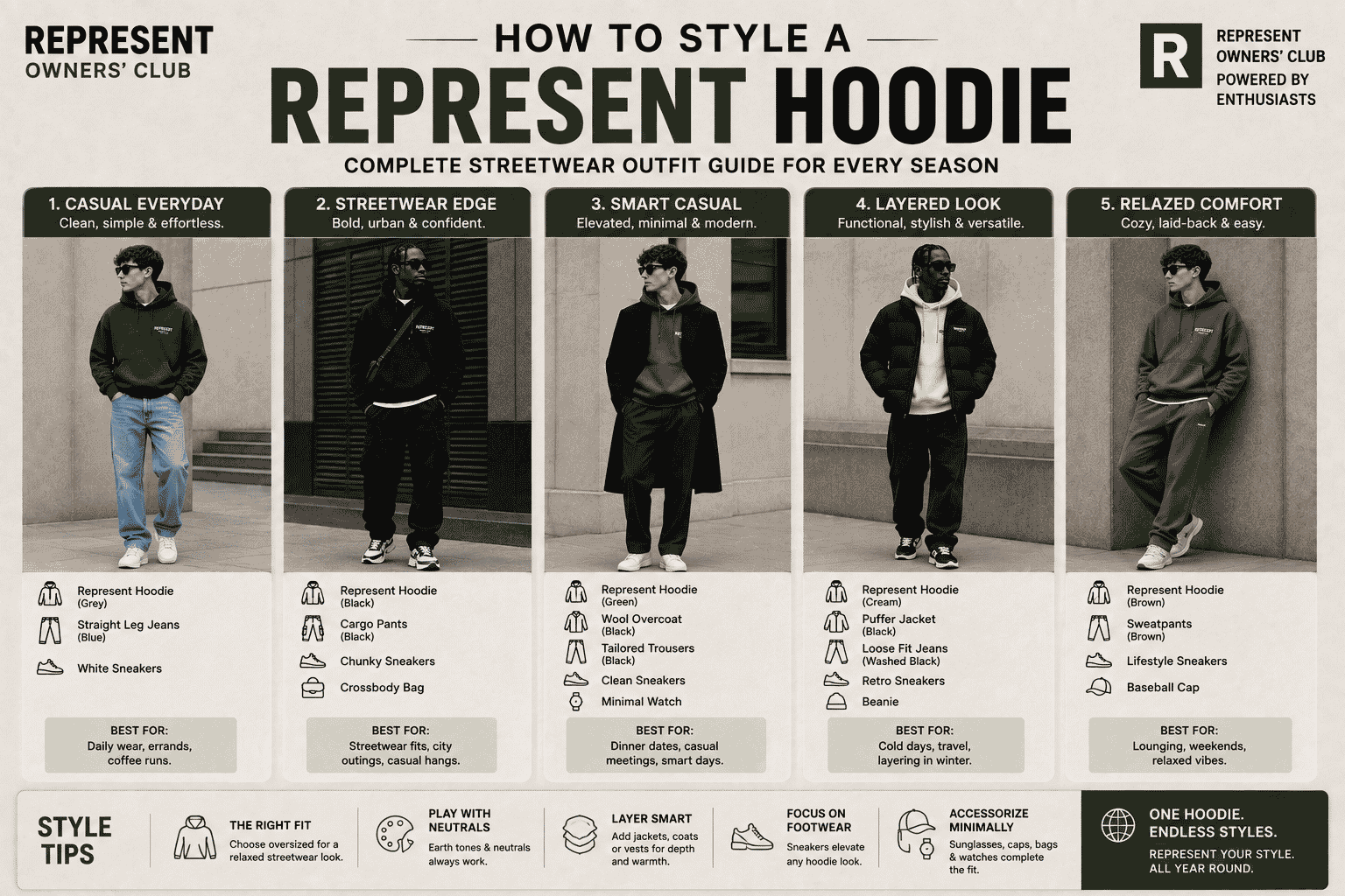 How to Style a Represent Hoodie