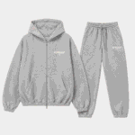 Represent Grey Tracksuit front view.