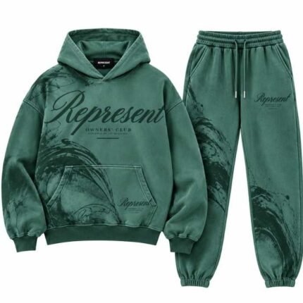 Represent 'Owners Club' Tracksuit - Vintage Green