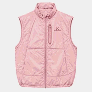 Represent Pink Puffer Jacket front view