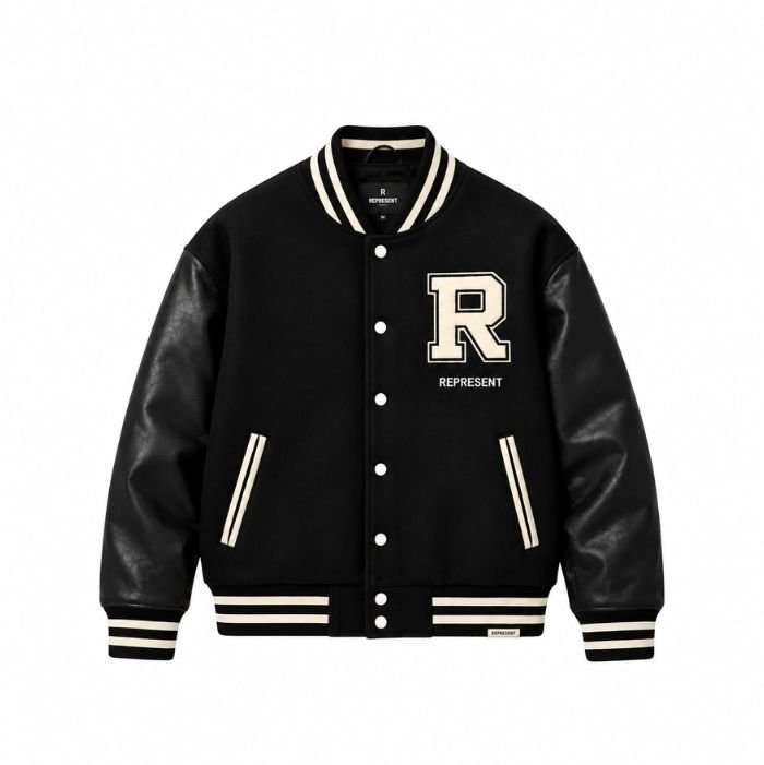 Represent Varsity Jackets Front Represent Varsity Jackets front view