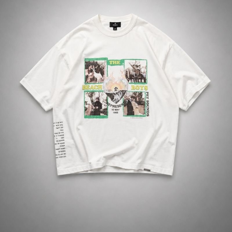 Represent White T Shirt Front View Represent White T Shirt front view