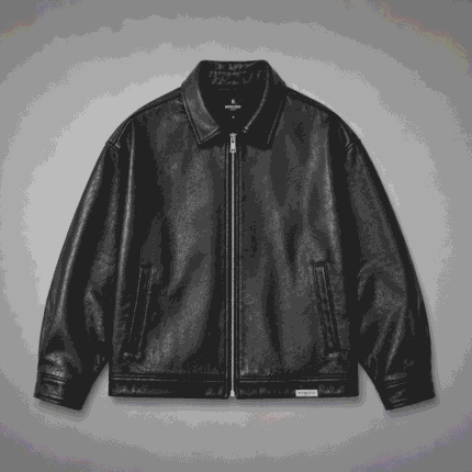 Represent Mens Leather Jackets Faux front view