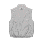 Represent Grey Puffer Jacket back view for men