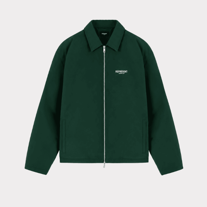 Represent Coach Jacket Green – Front Represent Coach Jacket Green front view for men
