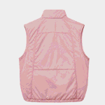 Represent Pink Puffer Jacket back view for men