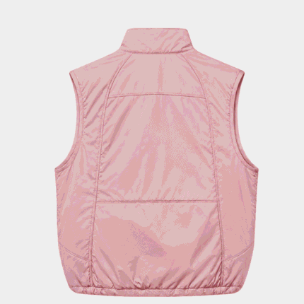 Represent Pink Puffer Jacket back view for men