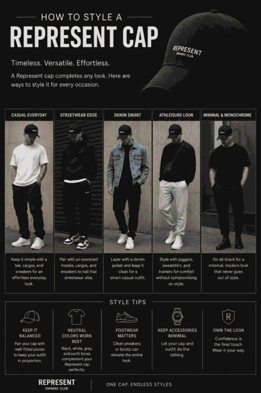How to Style a Represent Cap: Modern Outfit Inspiration Guide