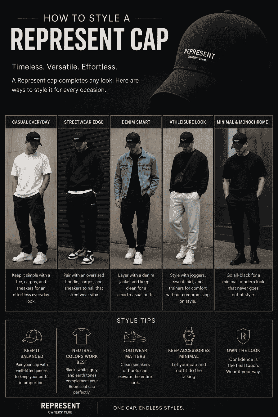 How to Style a Represent Cap: Modern Outfit Inspiration Guide