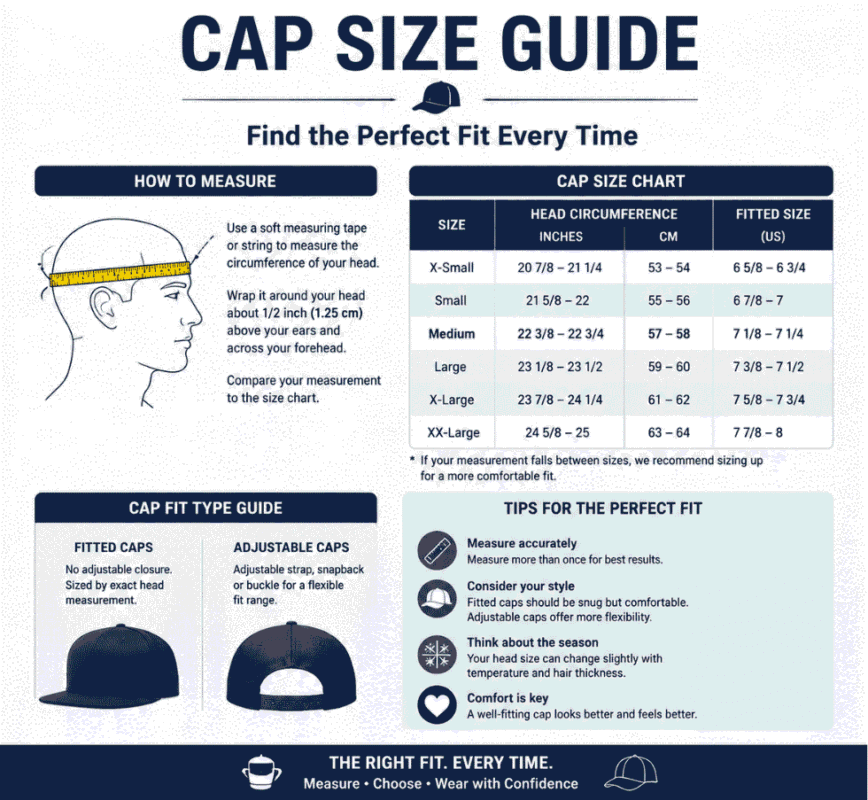 Represent Cap Size Guide