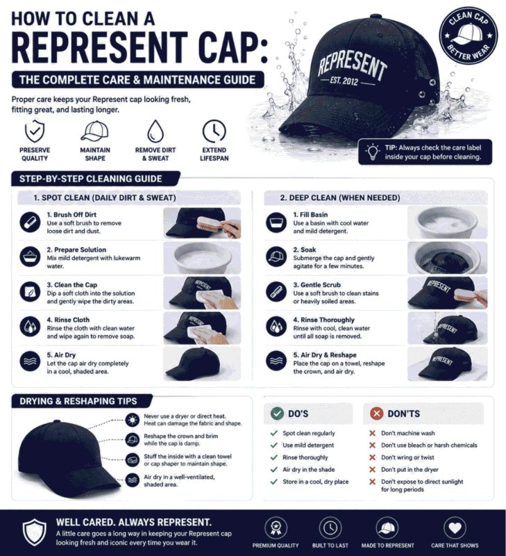 How to Clean a Represent Cap – The Complete Care & Maintenance Guide
