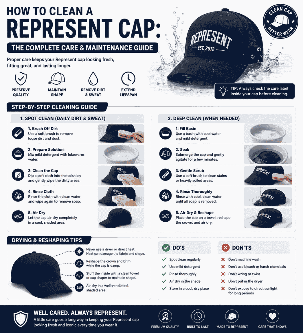 How to Clean a Represent Cap – The Complete Care & Maintenance Guide