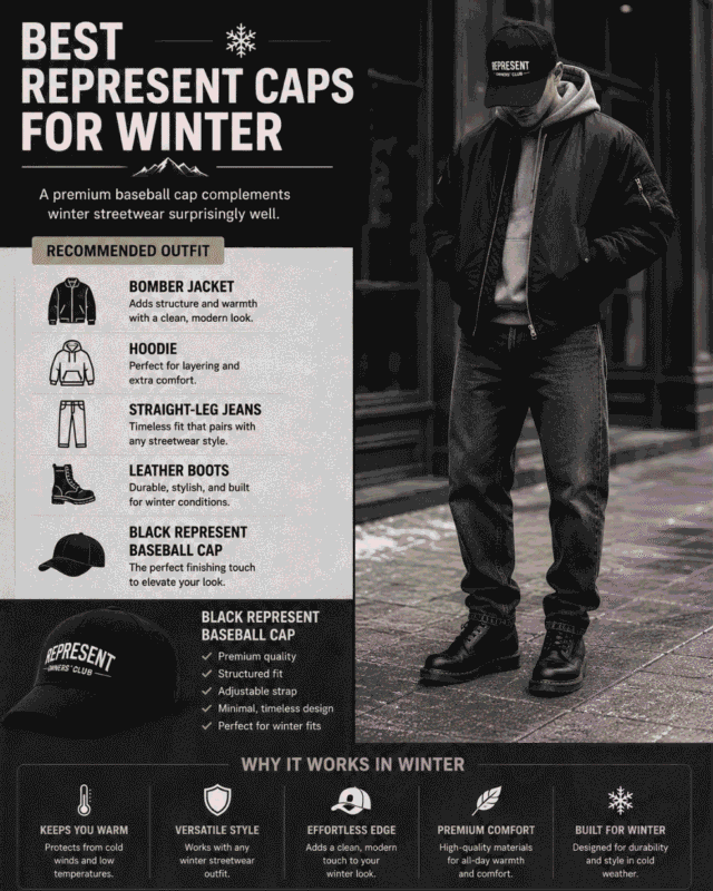 Best Represent Caps for Winter – Streetwear Style Guide