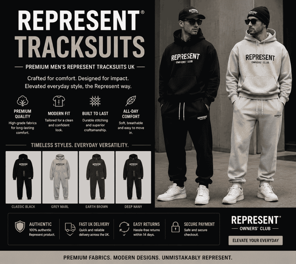 Represent Tracksuits – Premium Men's Represent Tracksuits UK
