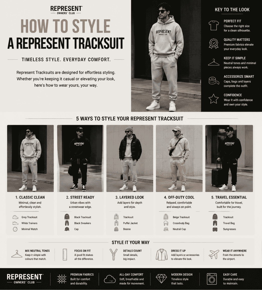 How to Style a Represent Tracksuit – Men's Streetwear Style Guide