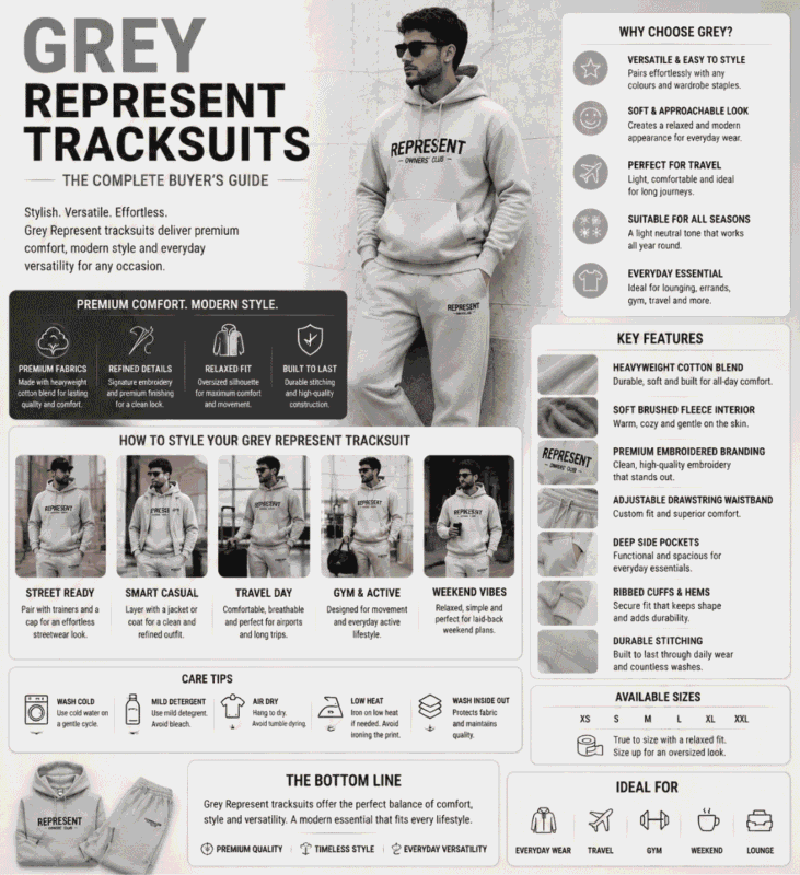 Grey Represent Tracksuits – The Complete Buyer's Guide
