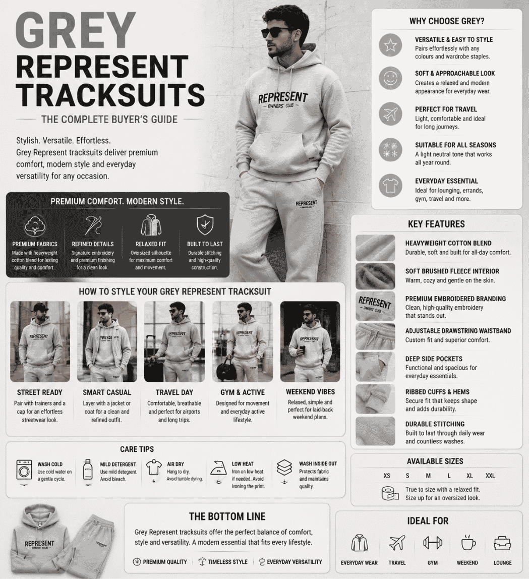 Grey Represent Tracksuits – The Complete Buyer's Guide
