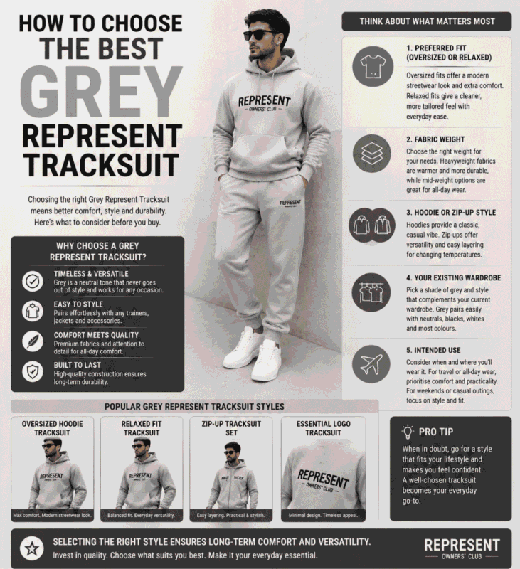 How to Choose the Best Grey Represent Tracksuit – Complete Buying Guide