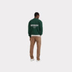Green sweatshirt back view by Represent