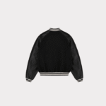 Represent Varsity Jacket Black back view for men