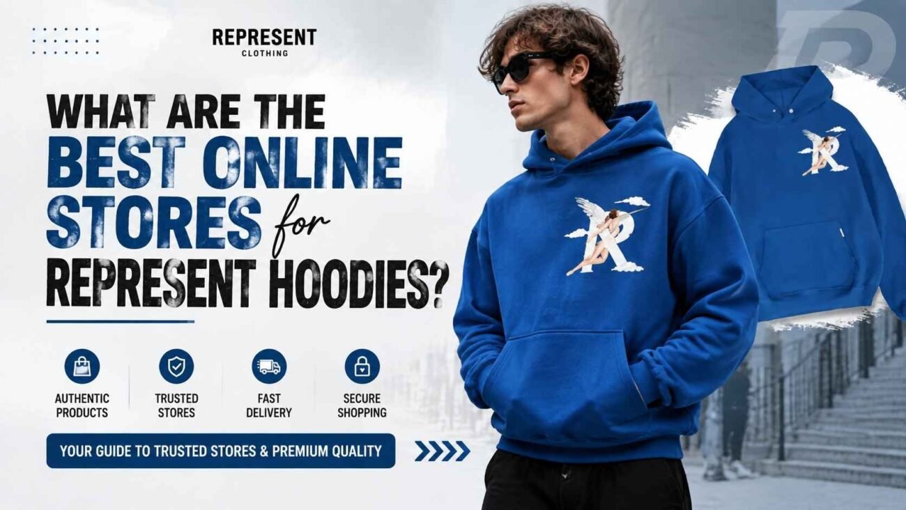 Best online stores for Represent hoodies in UK streetwear