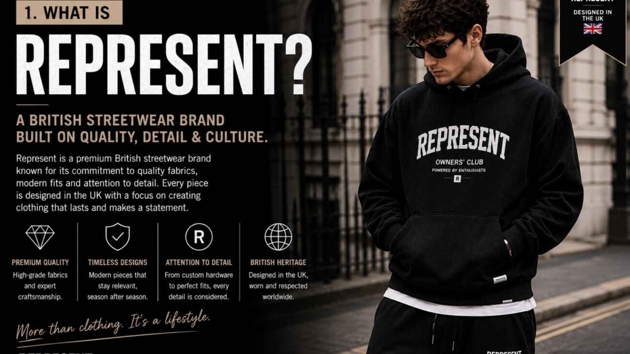 Represent British streetwear brand clothing and fashion