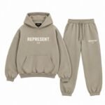 Owners Club Stone Tracksuit front view